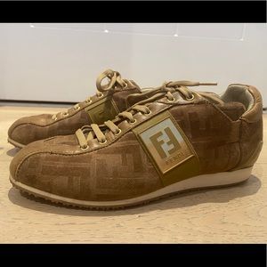 Vintage Fendi Zucca Monogram Sneakers – Size 7.5